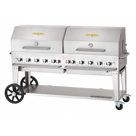 CROWN VERITY Mobile Grill Roll Dome Package, LP, 72" MCB-72RDP