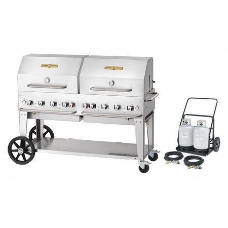 CROWN VERITY Cart Grill Roll Dome Package, LP, 60" MCC-60RDP