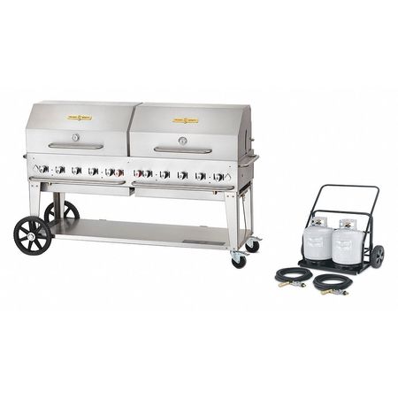 CROWN VERITY Cart Grill Roll Dome Package, LP, 72" MCC-72RDP