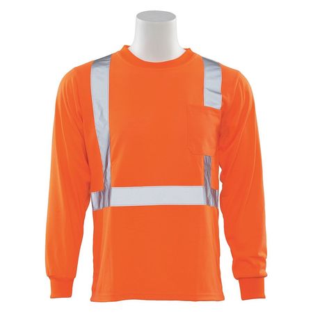 ERB SAFETY T-Shirt, Class2, Hi-Viz, Orange, M, Standards: ANSI 107 Class 2 61799