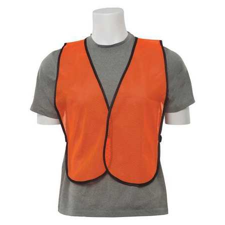 ERB SAFETY Safety Vst, Polyestr, HiViz, Orange, OneSize 14600