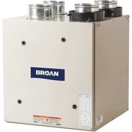 Broan Recovery Ventilator, 70 CFM Mx, Top Ports ERV70T