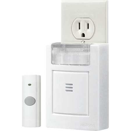 Broan Doorbell, Wireless Plug-In,  LA224WH