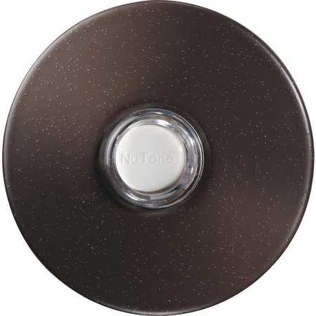 BROAN Pushbutton, Bronze Stucco, Lighted PB41LBR