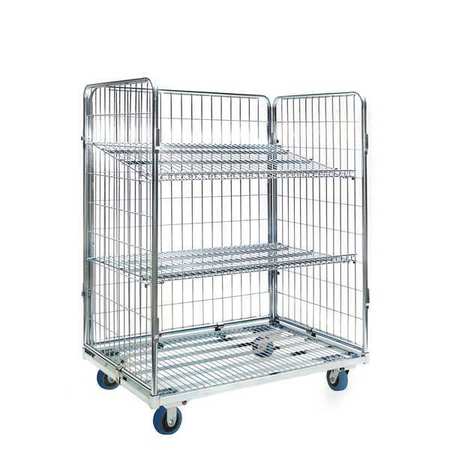 Nashville Wire Rolling Cart, 48"x32"x59" RC3248