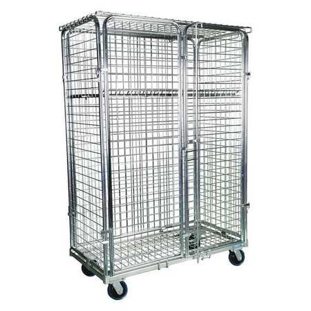 NASHVILLE WIRE Rolling Cart, 48"x24"x71", Height: 71" RC2448SECURITY