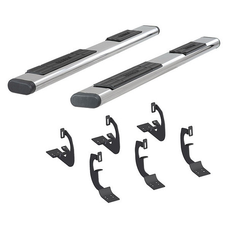 ARIES 6" W Polished Stainless Steel Stainless Steel Side Bars with Brackets 4444032