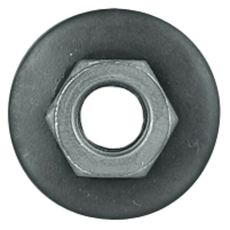 Zoro Select Flange Nut, M6-1.00, Steel, Not Graded, Phosphate, 6 mm Hex Ht, 25 PK 5910PK