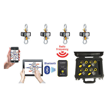 RON CRANE SCALES Multi Point Load Monitor, 4x10000 lb. RCM-STRTR-4-5T