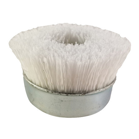 NYALOX BY DICO Cup Brush, White, 5/8-11 3" 7200089