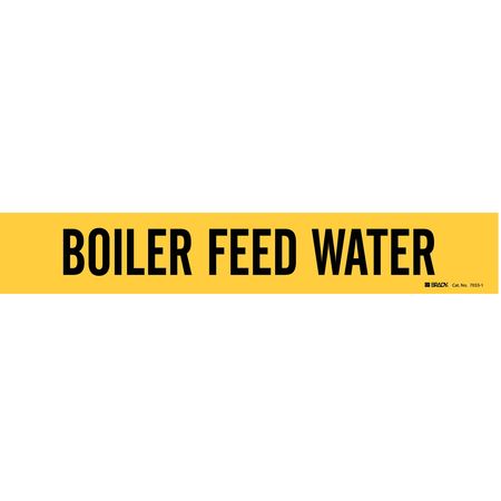 BRADY Pipe Mrkr, Boiler Feed Water, 2-1/2to7-7/8, 7033-1 7033-1