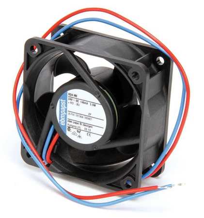 Ebm-Papst Axial Fan, Square, 24V DC, 33 cfm, 2 1/3 in W. 624HH