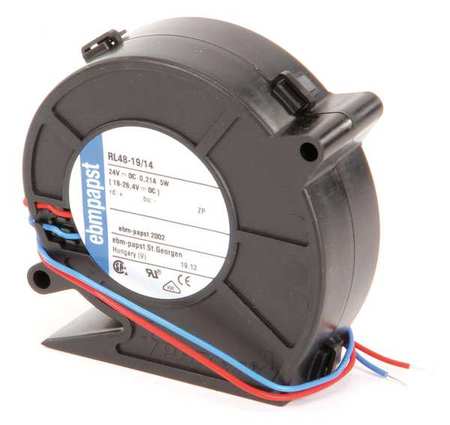 EBM-PAPST Compact Blower, Square, 24V DC, 16.5 cfm cfm, 3 in W. RL48-19/14