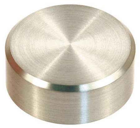 Zoro Select Standoff Cap, #10-24 Thrd Sz, 18-8 Stainless Steel Brushed, 1/4 in Cap HH, 2 PK ZA0240-SS32D