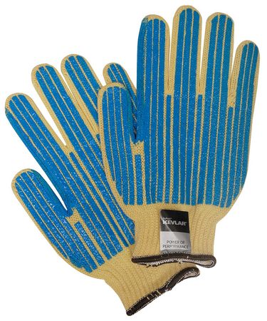 CONDOR Cut Resistant Coated Gloves, 2 Cut Level, PVC, L, 1 PR 5AP85
