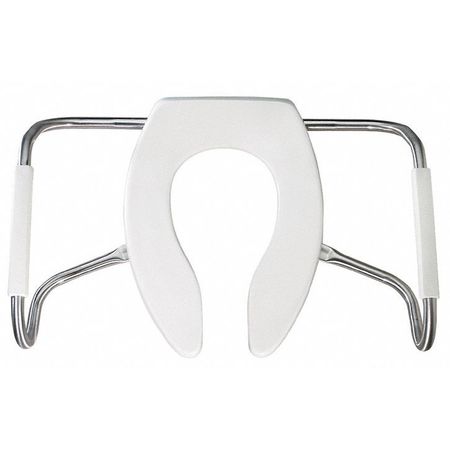 Bemis Toilet Seat, With Cover, Plastic, Elongated, White MA2150T-000