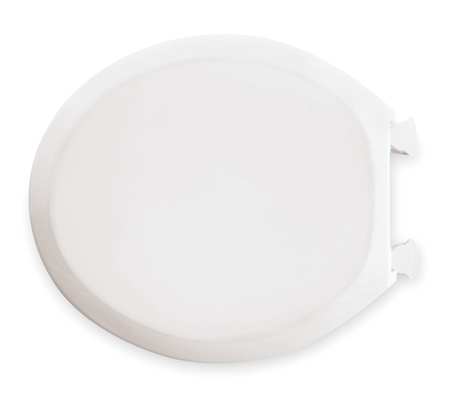 Bemis Toilet Seat, With Cover, Plastic, Round, White 7BGR200SLT 000