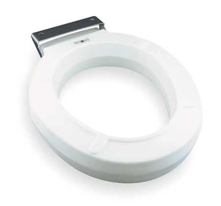 BEMIS Toilet Seat, Without Cover, Plastic, Round, White GR4LR-000