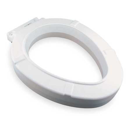 Bemis Toilet Seat, Without Cover, Plastic, Elongated, White GR4LE-000