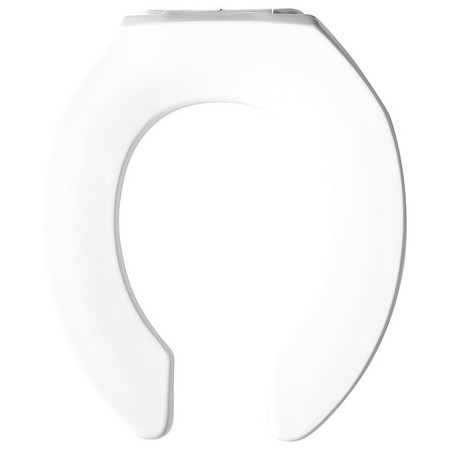 BEMIS Toilet Seat, Without Cover, Plastic, Round, White 2055CT-000