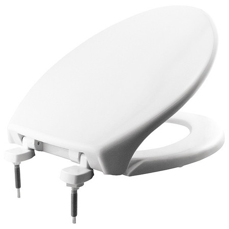 Bemis Toilet Seat, With Cover, Plastic, Elongated, White 7800TDG-000