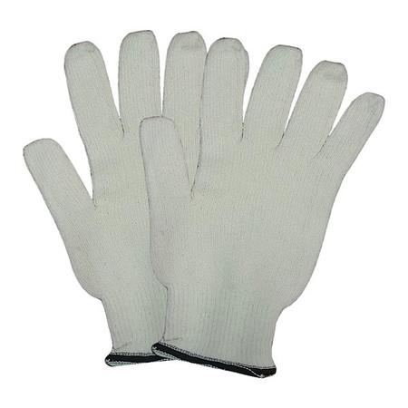 Condor Heat Resistant Gloves, White, Mens L, PR 5AV90