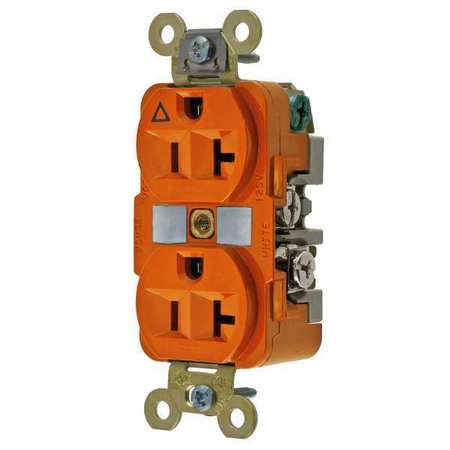 HUBBELL 20A Duplex Receptacle 125VAC 5-20R OR IG5362