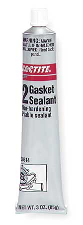 LOCTITE Slow Dry Flexible Cure Gasket Sealant, 3 oz, Black, Temp Range -65 to 400 Degrees F 234891