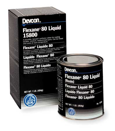DEVCON Black Flexane(R) 80 Liquid, 1 lb. Can 15800