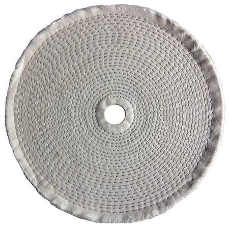 Zoro Select Buffing Wheel, Spiral Sewn, 10 In Dia. 5A726