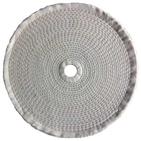 ZORO SELECT Buffing Wheel, Spiral Sewn, 10 In Dia. 5A726