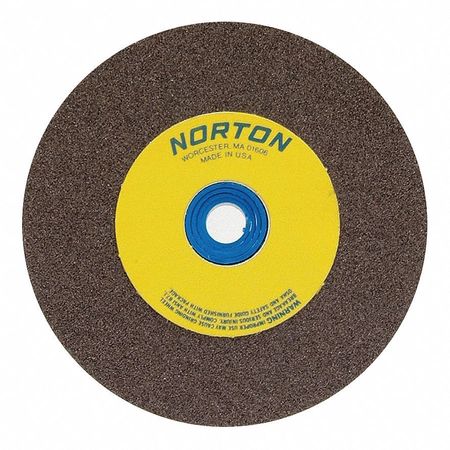 Norton Abrasives Grinding Wheel, T1, 10x1x1-1/4, AO, Brown 66253160350