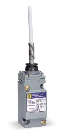 Telemecanique Sensors Heavy Duty Limit Switch, Wobble Stick, 2NC/2NO, 10A @ 600V AC, Actuator Location: Top 9007C62J