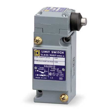 Square D Hazardous Location Limit Switch, Wobble Stick, 2NC/2NO, 10A @ 600V AC 9007CR61GD