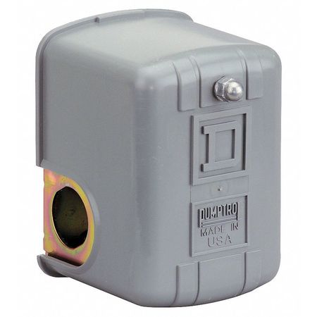 Telemecanique Sensors Pressure Switch, (1) Port, 1/4 in FNPS, DPST, 60 to 200 psi, Standard Action 9013FHG42J59X