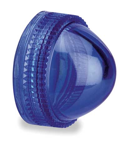 Schneider Electric Pilot Light Lens, 30mm, Blue, Plastic 9001L9