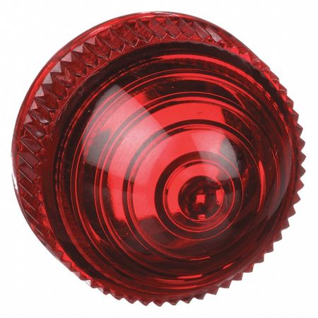 SCHNEIDER ELECTRIC Pilot Light Lens, 30mm, Red, Plastic 9001R9