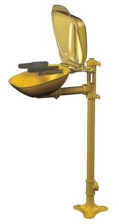 BRADLEY Pedestal Mounted Eyewash Station Plastic S19214PDCFW