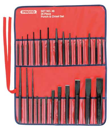 PROTO Punch and Chisel Set, 26 Pieces J46S2