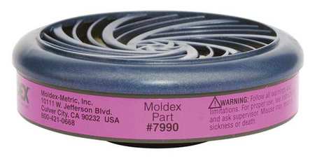 Moldex Filter, Bayonet, P100, Magenta, 2 PK, NIOSH 7990