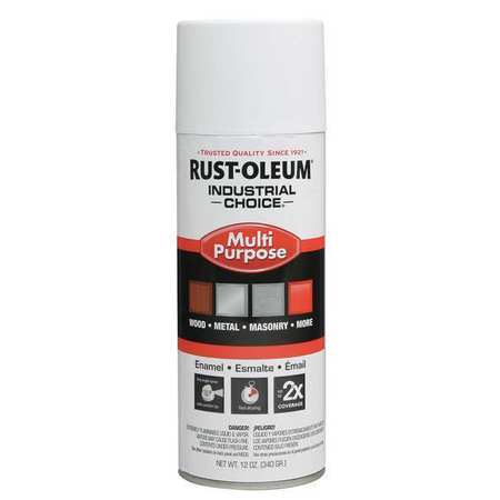 Rust-Oleum Spray Paint, White, Semi-Gloss, 12 oz. 257402