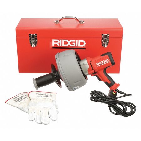 Ridgid Drain Cleaning Machine Drain Line I D Size Range 1 1 2 In To 4 In Max Run 100 Ft 45mj52 52363 Grainger