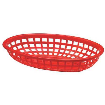 TABLECRAFT Classic Basket, Oval, Red, PK36 1074R