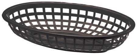 Tablecraft Classic Basket, Oval, Black, PK36 1074BK