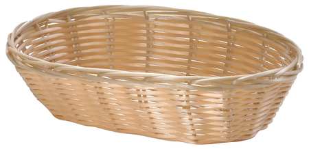 Tablecraft Handwoven Basket, Oval, Natural, PK12 1174W