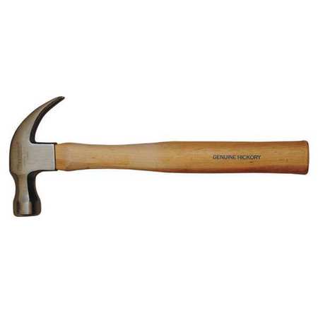 Westward Curved-Claw Hammer, Hickory, 13 Oz 6DWG8