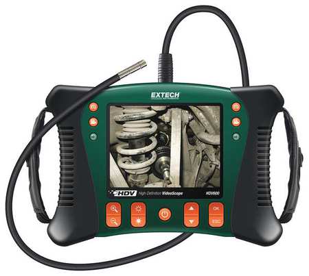 EXTECH Video Borescope, 5.7 In, 39 In Shaft HDV620