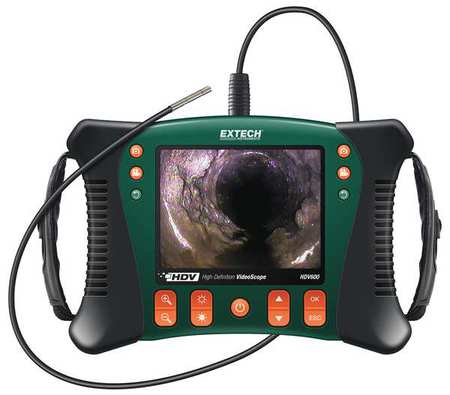 Extech Video Borescope, 5.7 In, 39 In Shaft HDV610