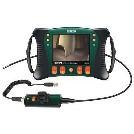 EXTECH Video Borescope, 5.7 In, 39 In Shaft HDV640