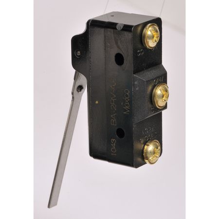 Honeywell Industrial Snap Action Switch, Hinge, Lever Actuator, SPDT, 20A @ 480V AC Contact Rating BA-2RV-A2
